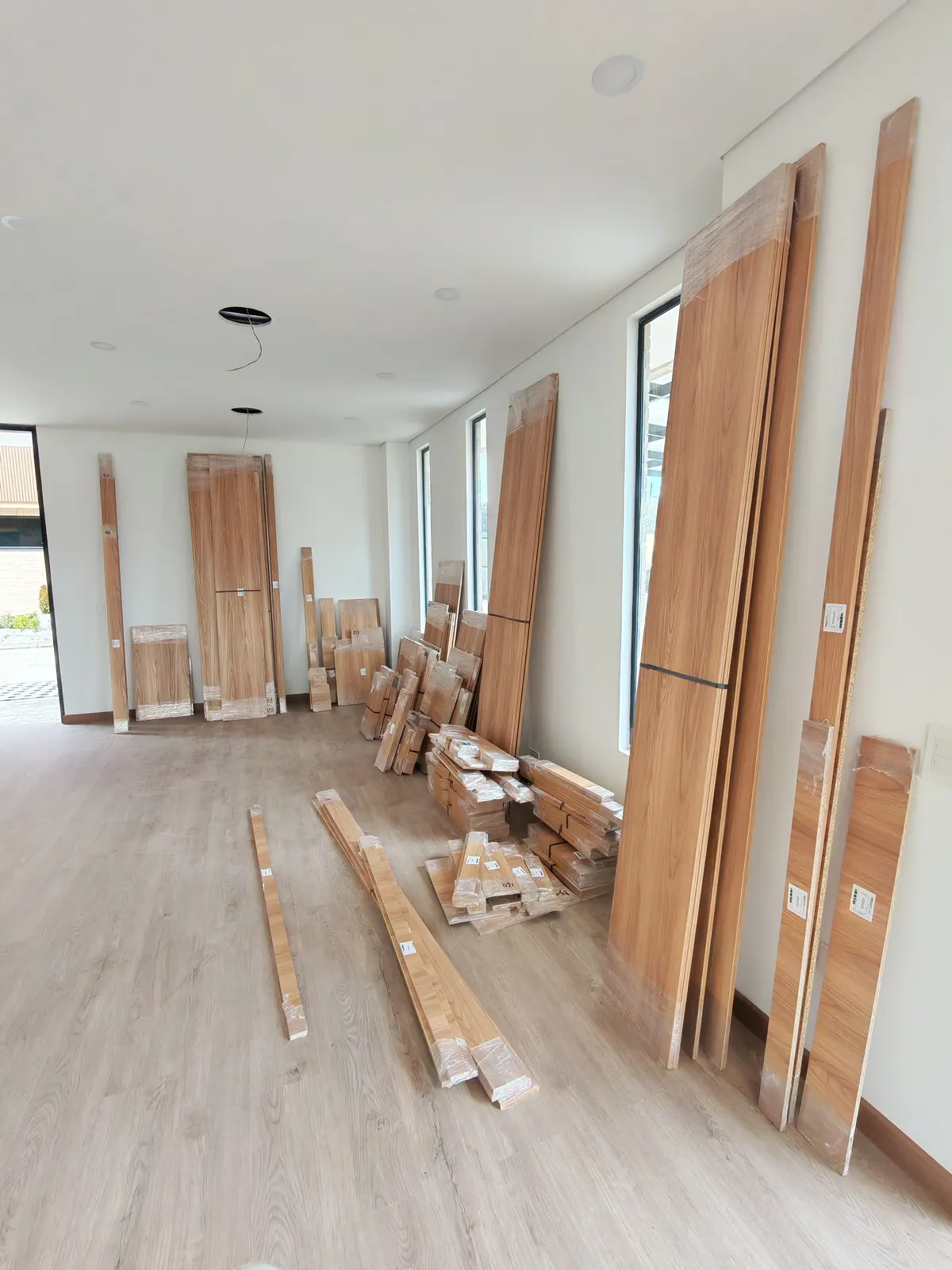 Instalación piso laminado madera proceso