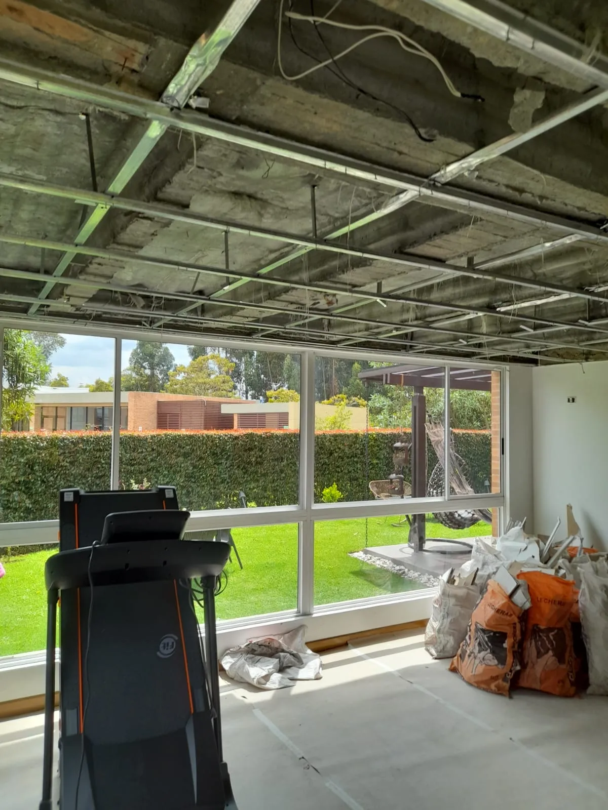 Remodelación cubierta cielo raso proceso